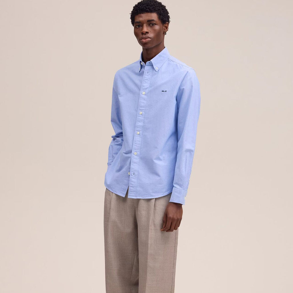 NN07 Colby BD Shirt: Light Blue