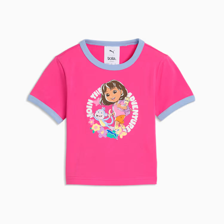Kids Puma x Dora the Explorer Slim Ringer Tee