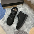 Black Lace-Up Casual Men’s Sneakers – In Stock