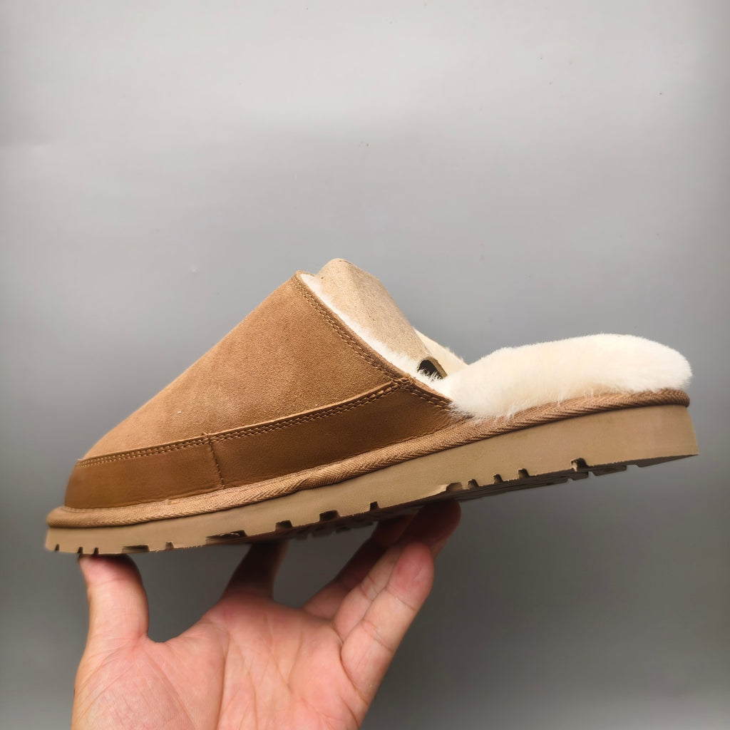 Chestnut Ultra-Light Plush Casual Slippers Men’s – In Stock