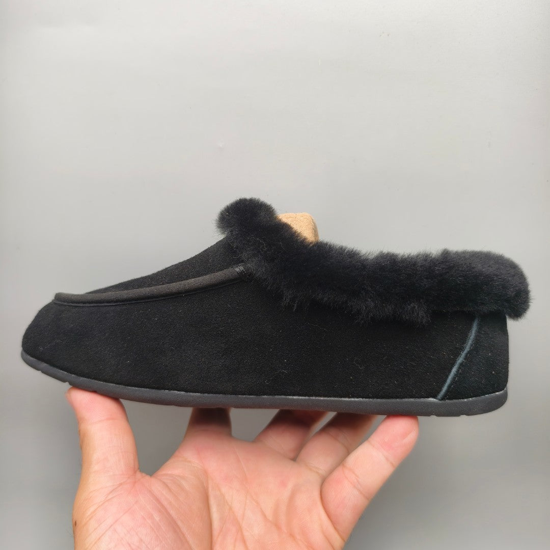 Black Slip-On Casual Home Loafers – In Stock