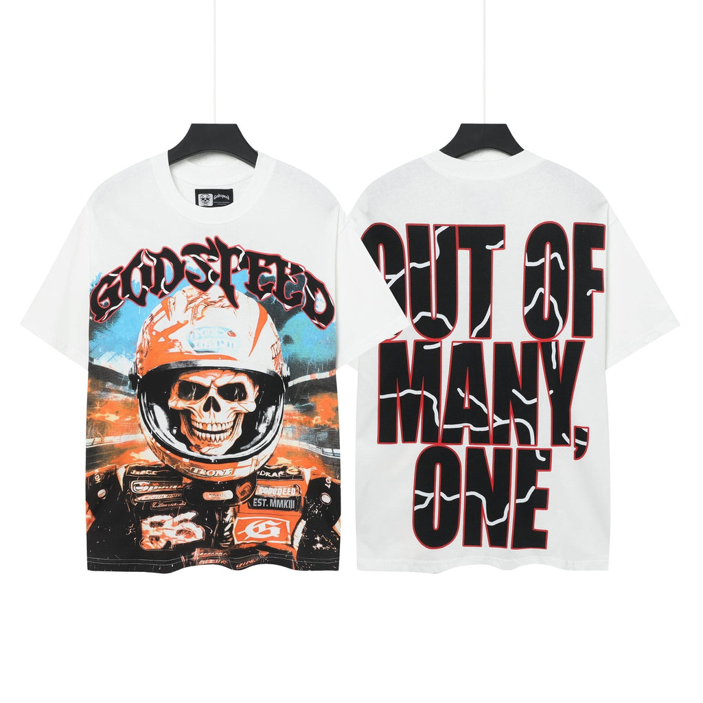 Godspeed Skull Racer Short-Sleeve Graphic T-Shirt