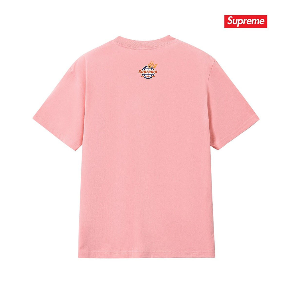 Supreme Flame Globe Graphic Short-Sleeve T-Shirt