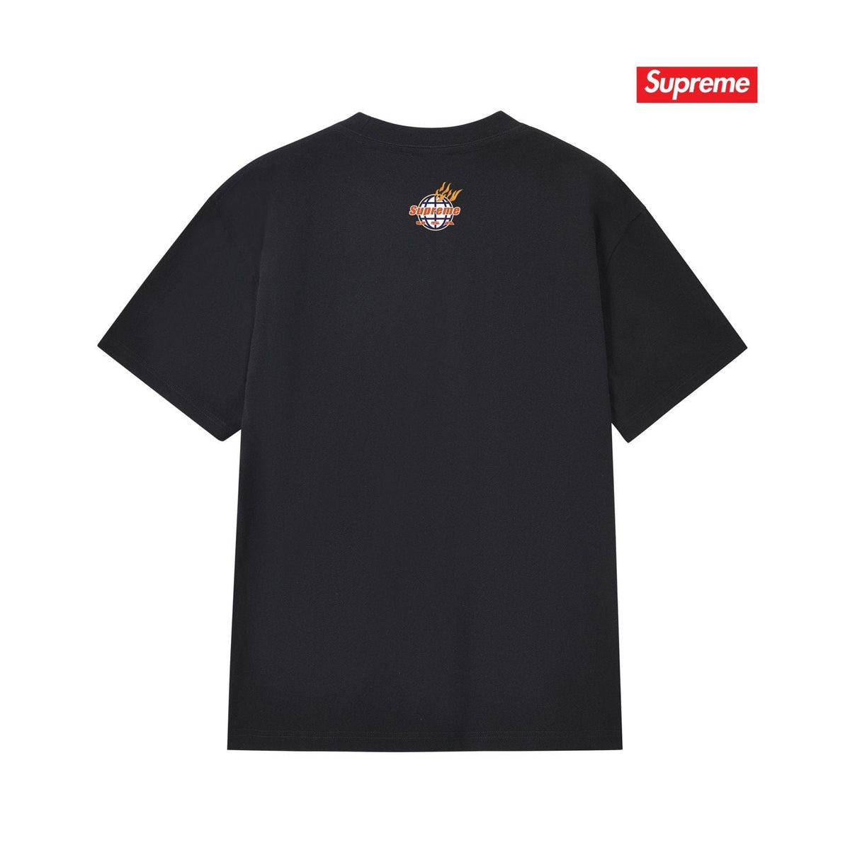 Supreme Flame Globe Graphic Short-Sleeve T-Shirt