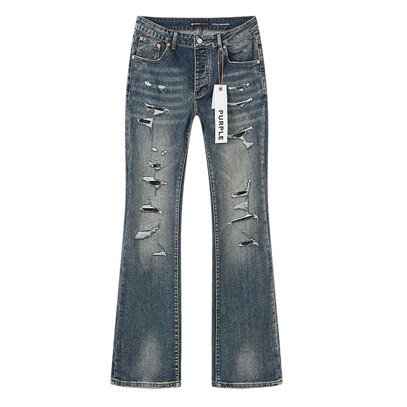 Purple Brand Distressed Flared Jeans