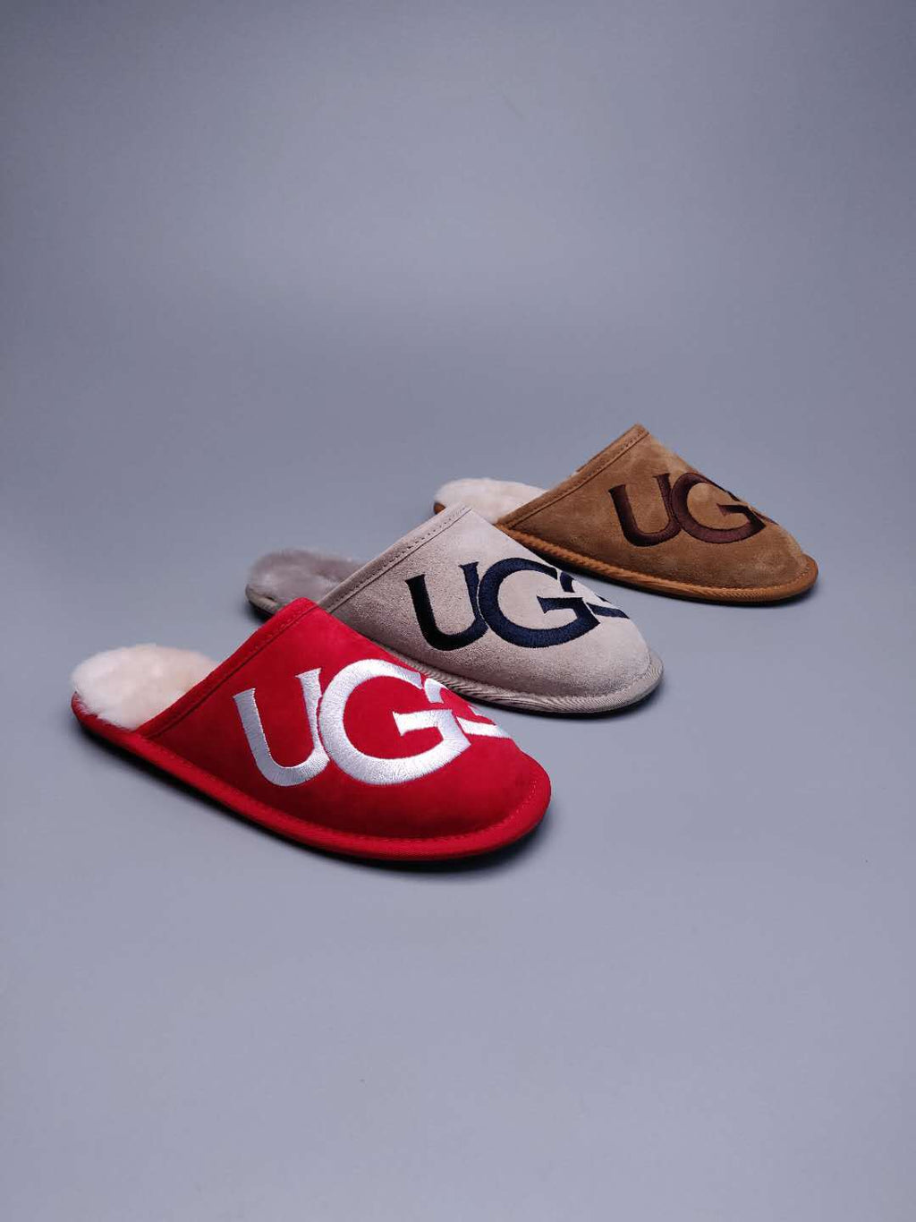 Grey G-Logo Indoor Slippers – In Stock
