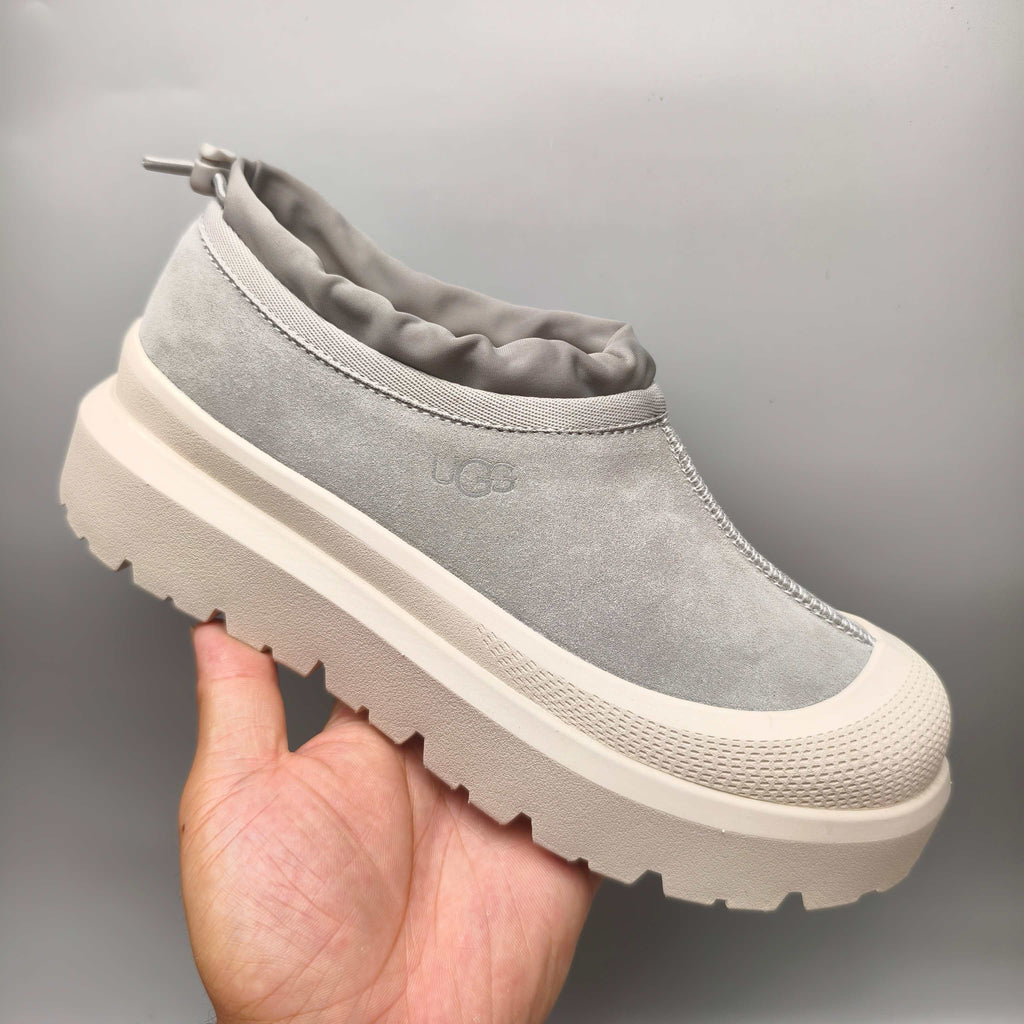 Light Grey Slip-On Trendy Casual Sneakers – In Stock