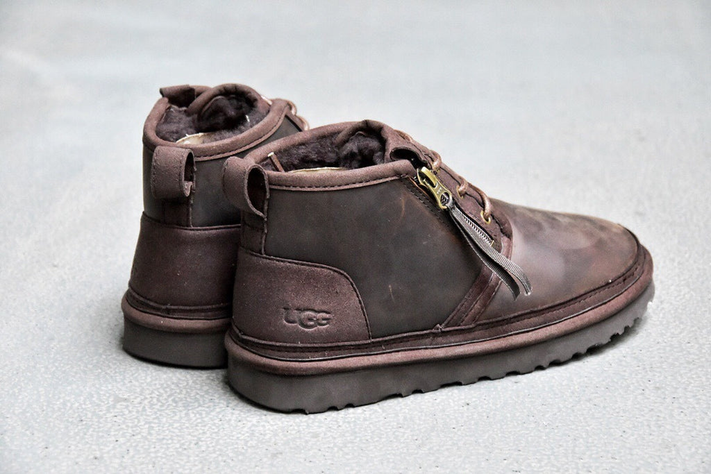 Crazy Horse Leather Zipper Men’s Boots – In Stock