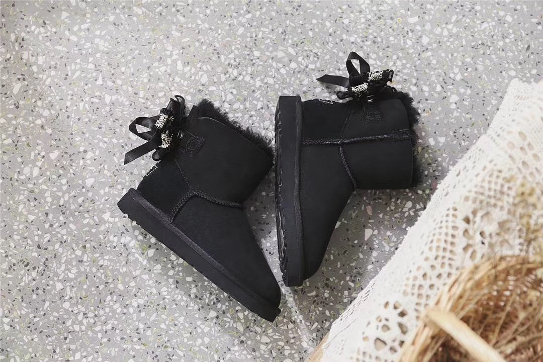 Classic Black 3-in-1 Convertible Snow Boots – New Style