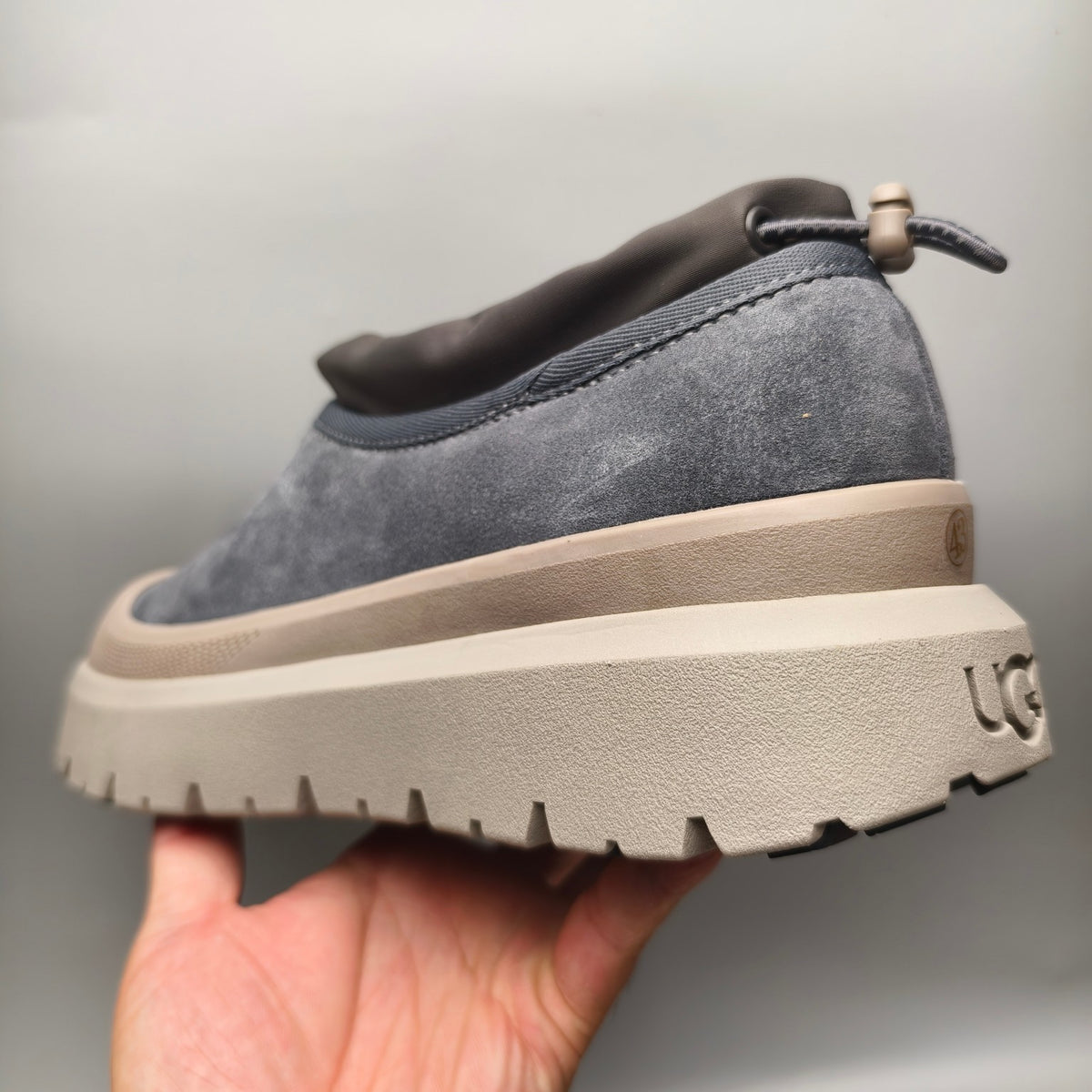 Dark Grey Slip-On Trendy Casual Sneakers – In Stock