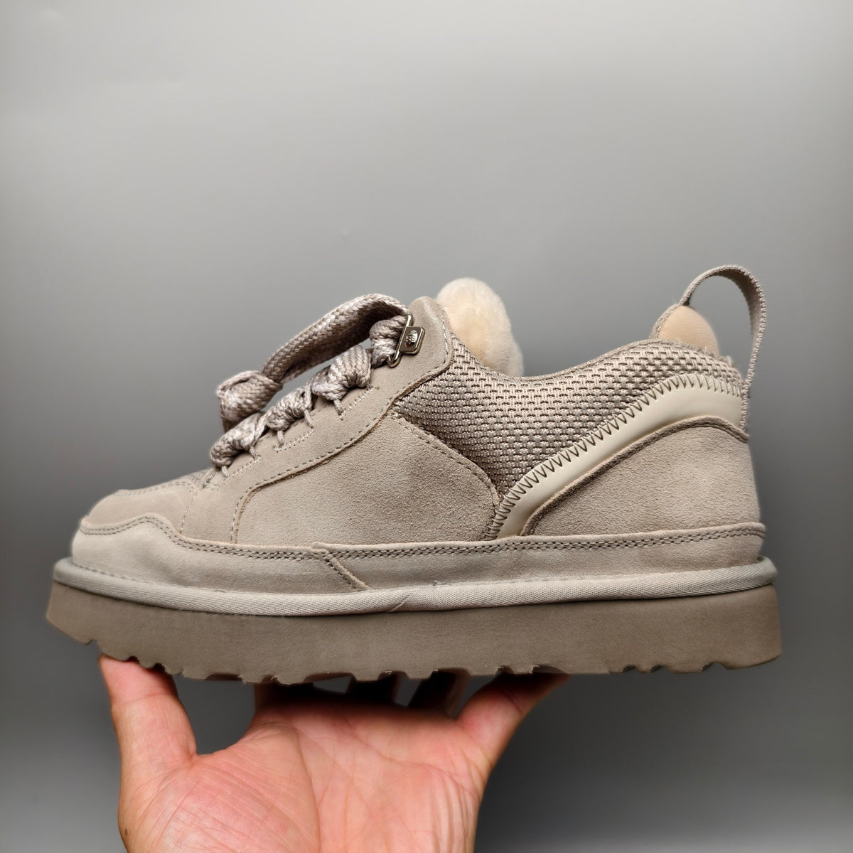 Grey Mesh Couples Casual Sneakers – In Stock