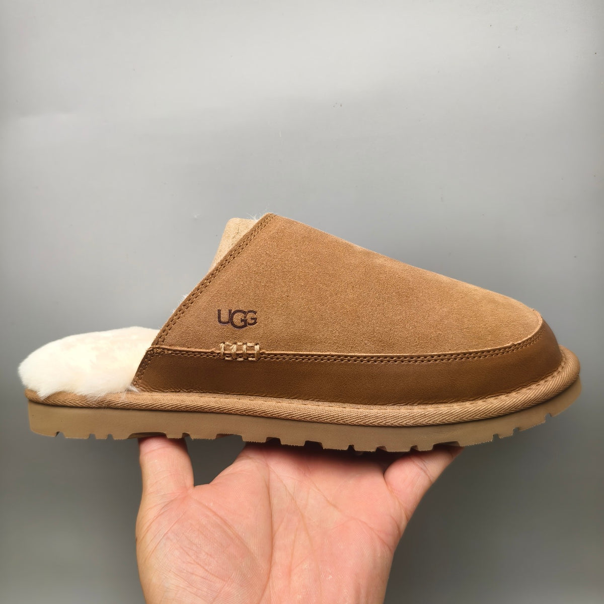Chestnut Ultra-Light Plush Casual Slippers Men’s – In Stock