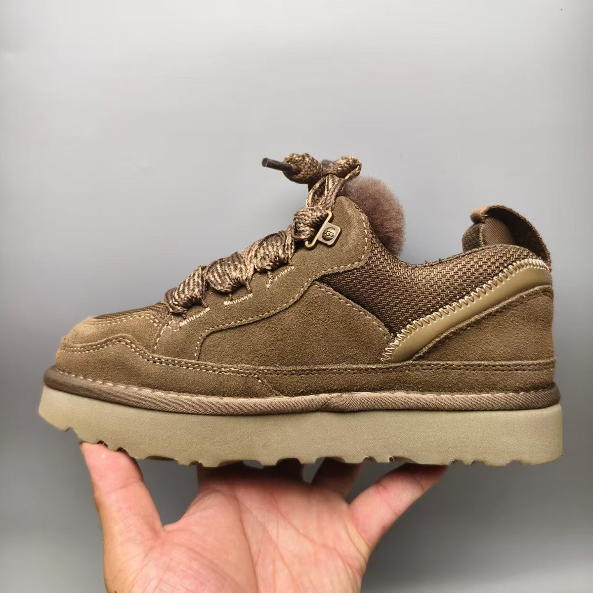 Walnut Mesh Couples Casual Sneakers – In Stock