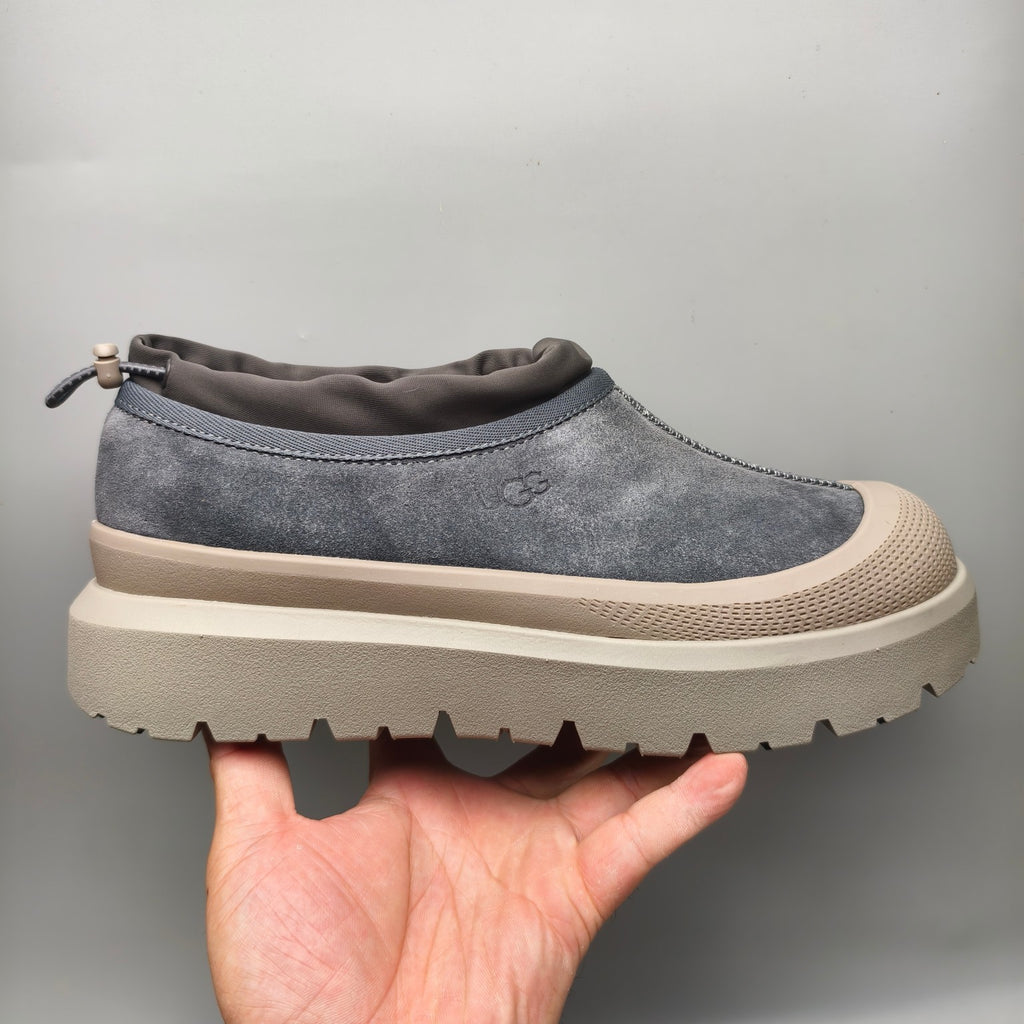 Dark Grey Slip-On Trendy Casual Sneakers – In Stock