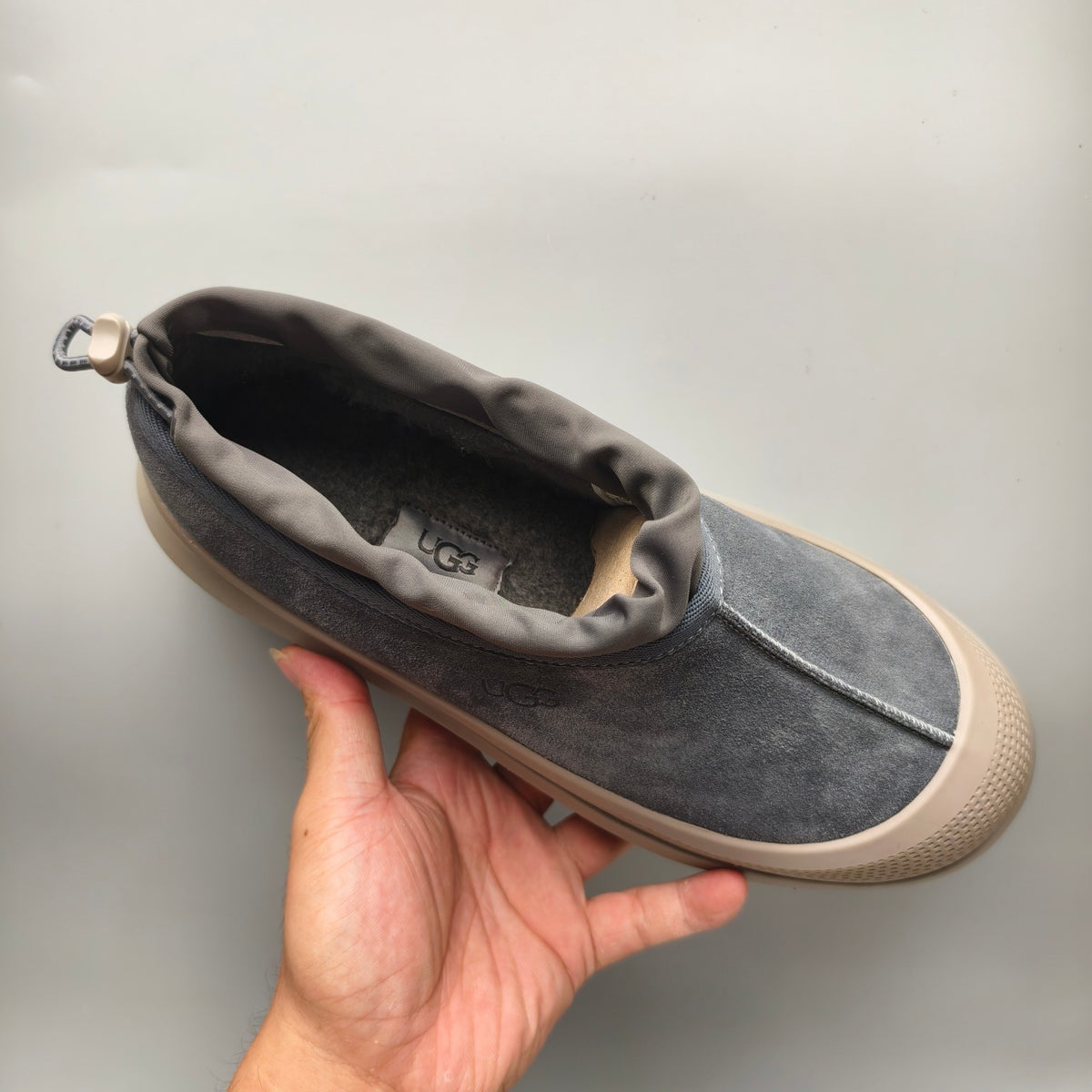 Dark Grey Slip-On Trendy Casual Sneakers – In Stock