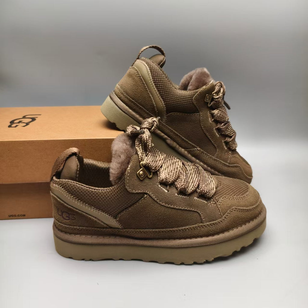Walnut Mesh Couples Casual Sneakers – In Stock