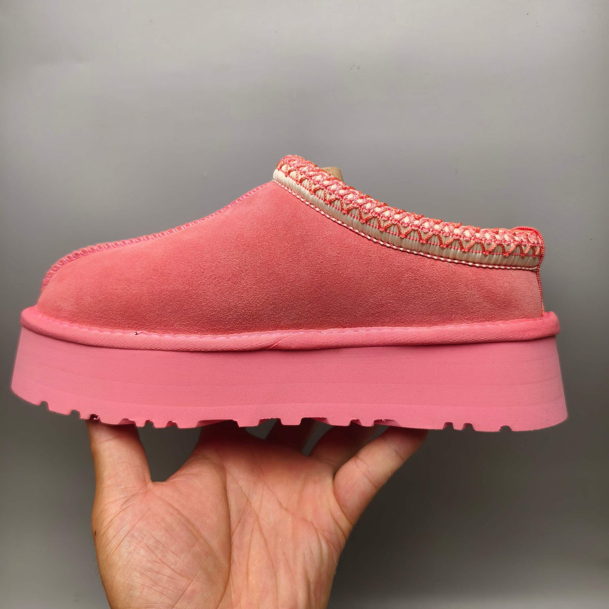 Rose Red Ethnic-Inspired Chunky Sole Casual Sneakers – In Stock