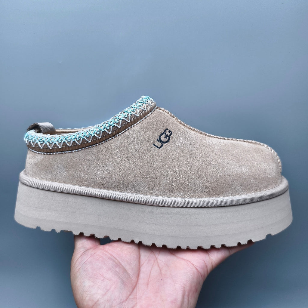 Beige Ethnic-Inspired Chunky Sole Casual Sneakers – In Stock