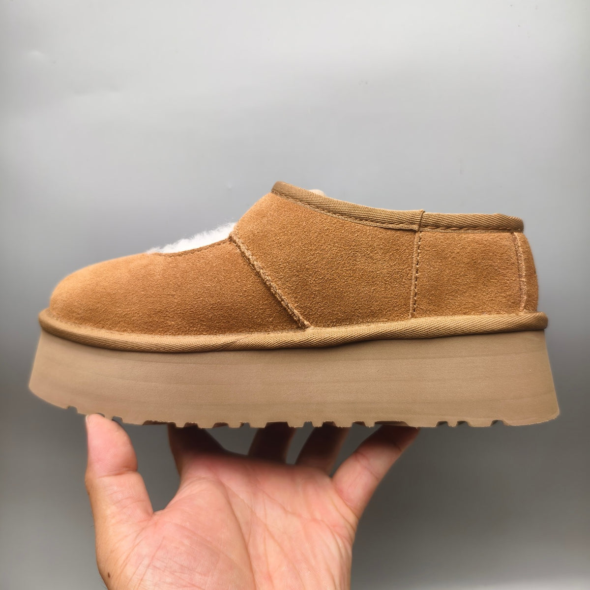 Chestnut Mary Jane Thick-Sole Fashion Shoes – In Stock