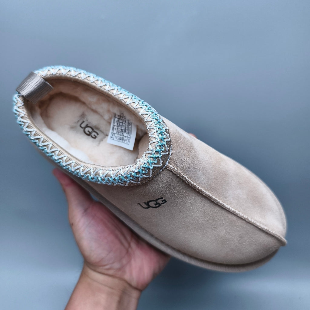 Beige Ethnic-Inspired Chunky Sole Casual Sneakers – In Stock