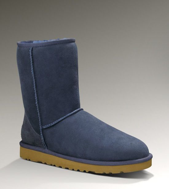 Navy Blue Stain-Resistant New Classic Short Boots – In Stock