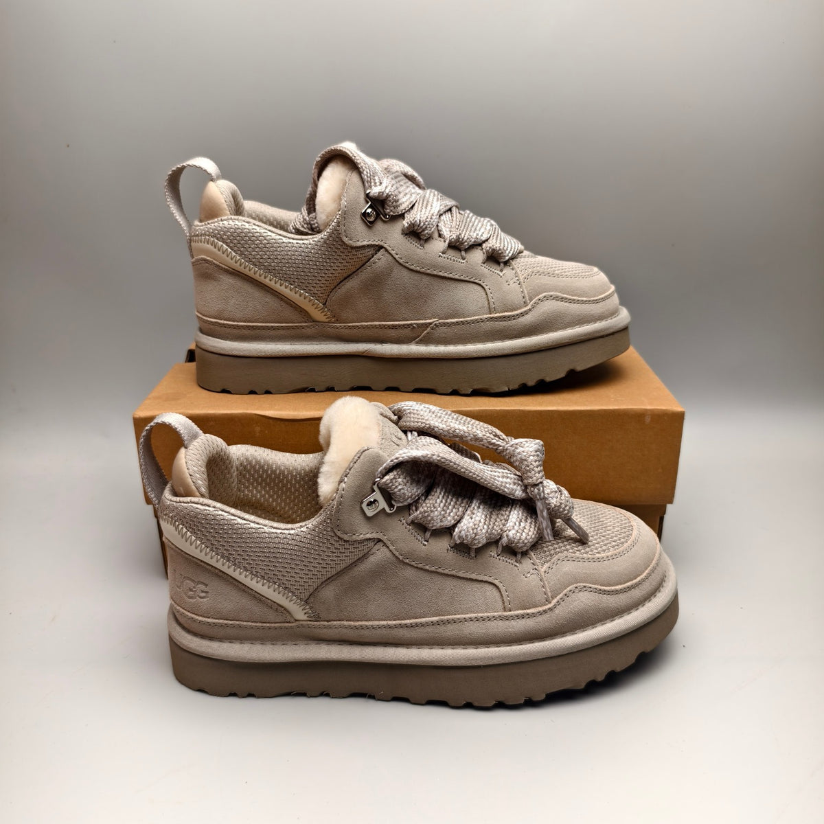 Grey Mesh Couples Casual Sneakers – In Stock