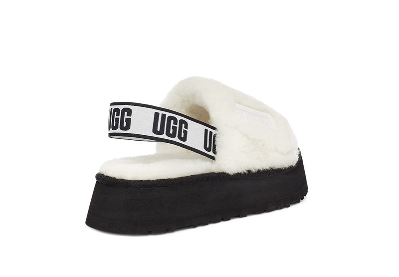 White Disco Fluffy Sandals – In Stock