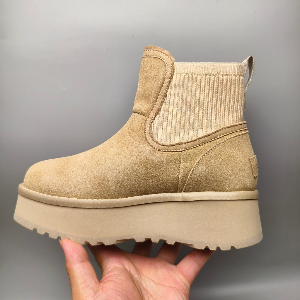 Sand 5cm Platform Fashion Casual Shoes – In Stock