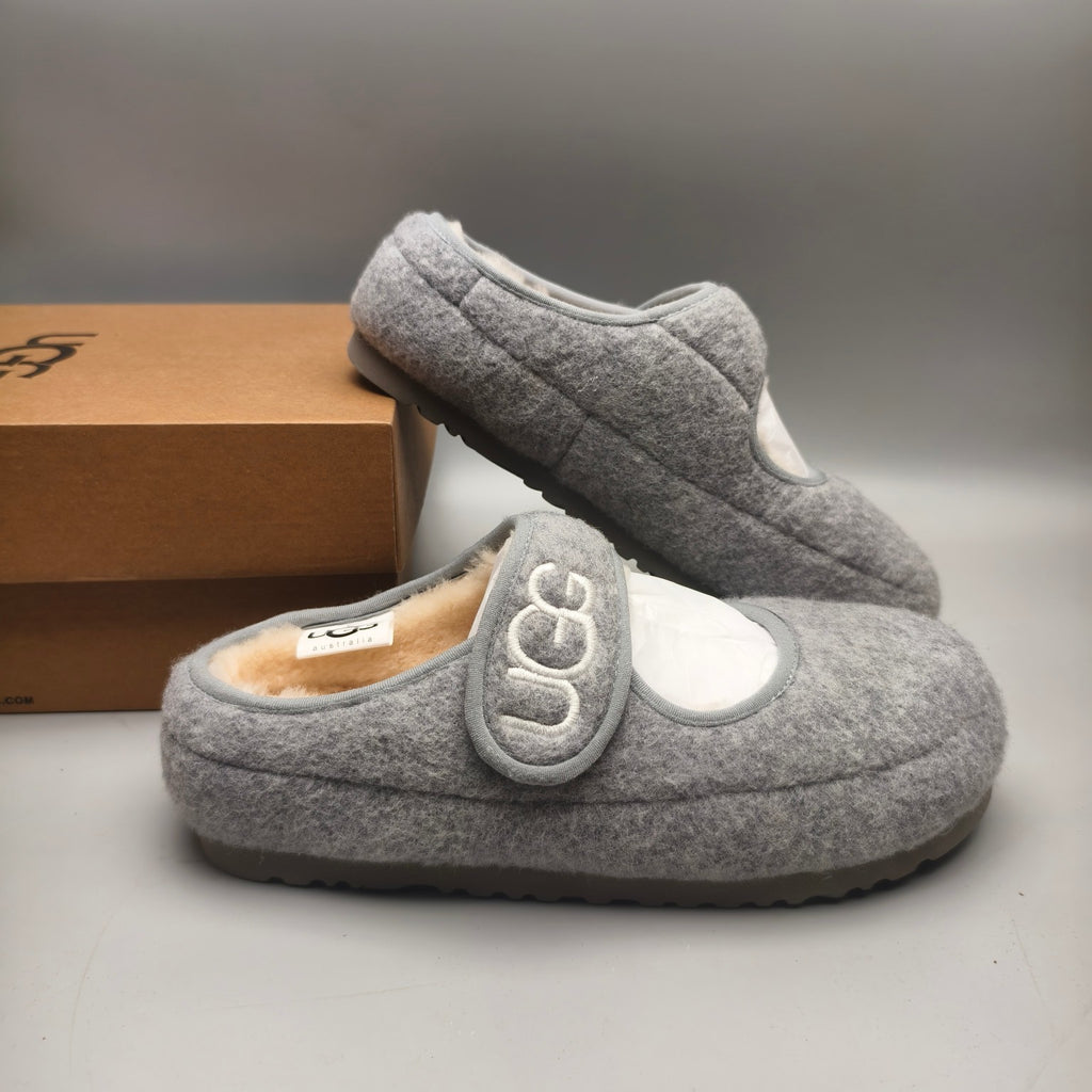 Grey Mary Jane Ultra-Light Casual Shoes – In Stock