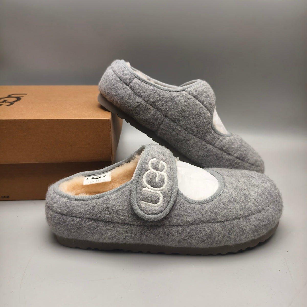 Grey Mary Jane Ultra-Light Casual Shoes – In Stock