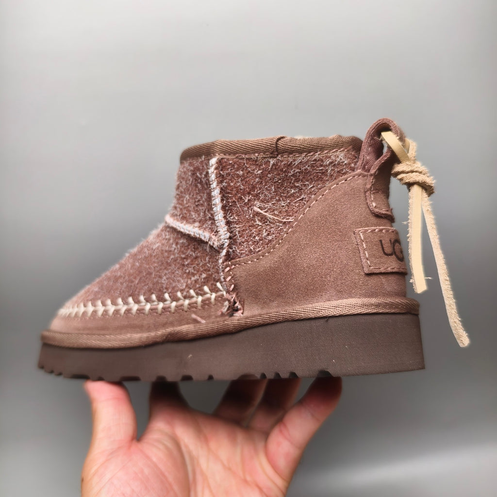 Brown Suede Back-Strap Detail Shoes – In Stock