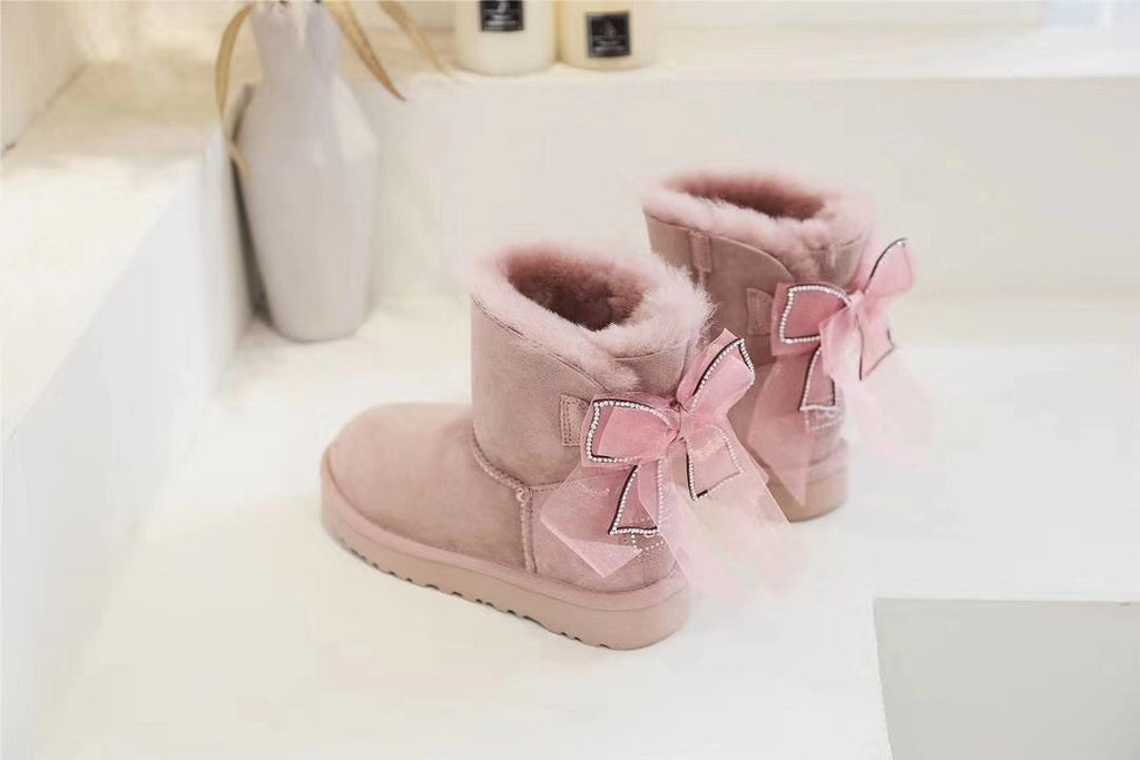 Dusk Pink 3-in-1 Convertible Snow Boots – New Style