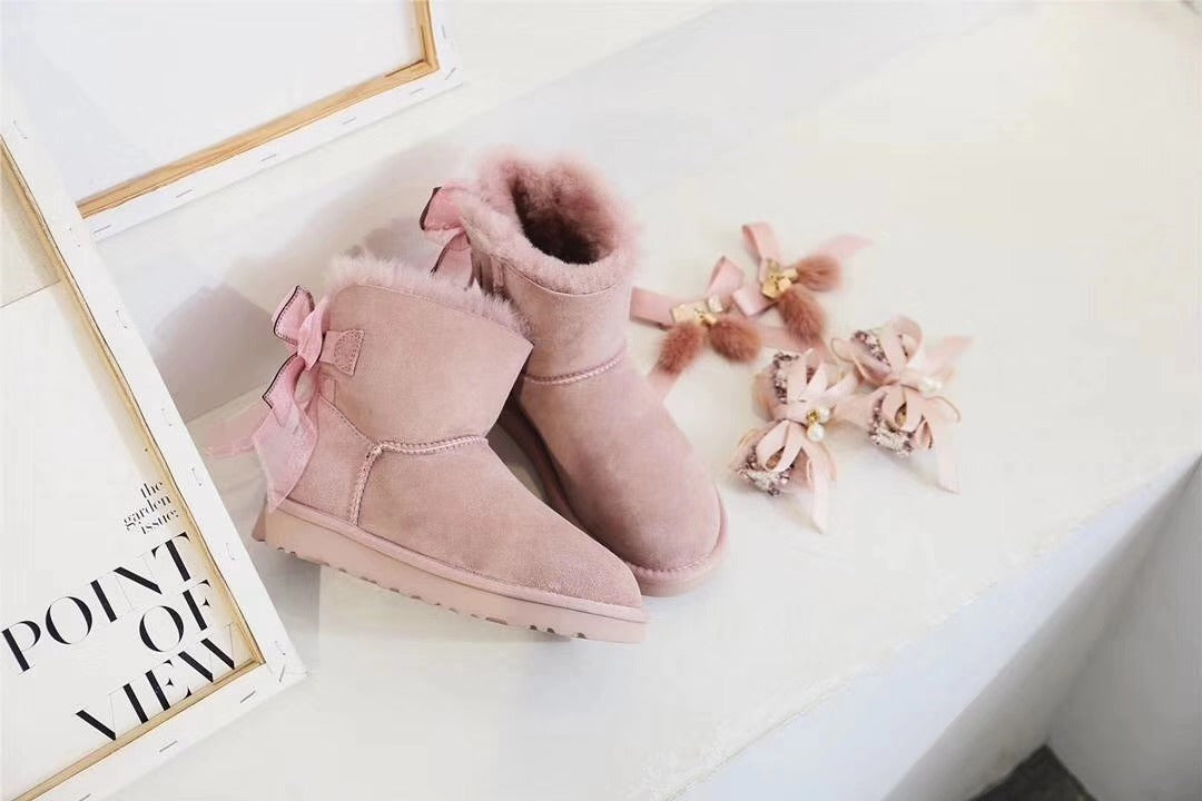 Dusk Pink 3-in-1 Convertible Snow Boots – New Style