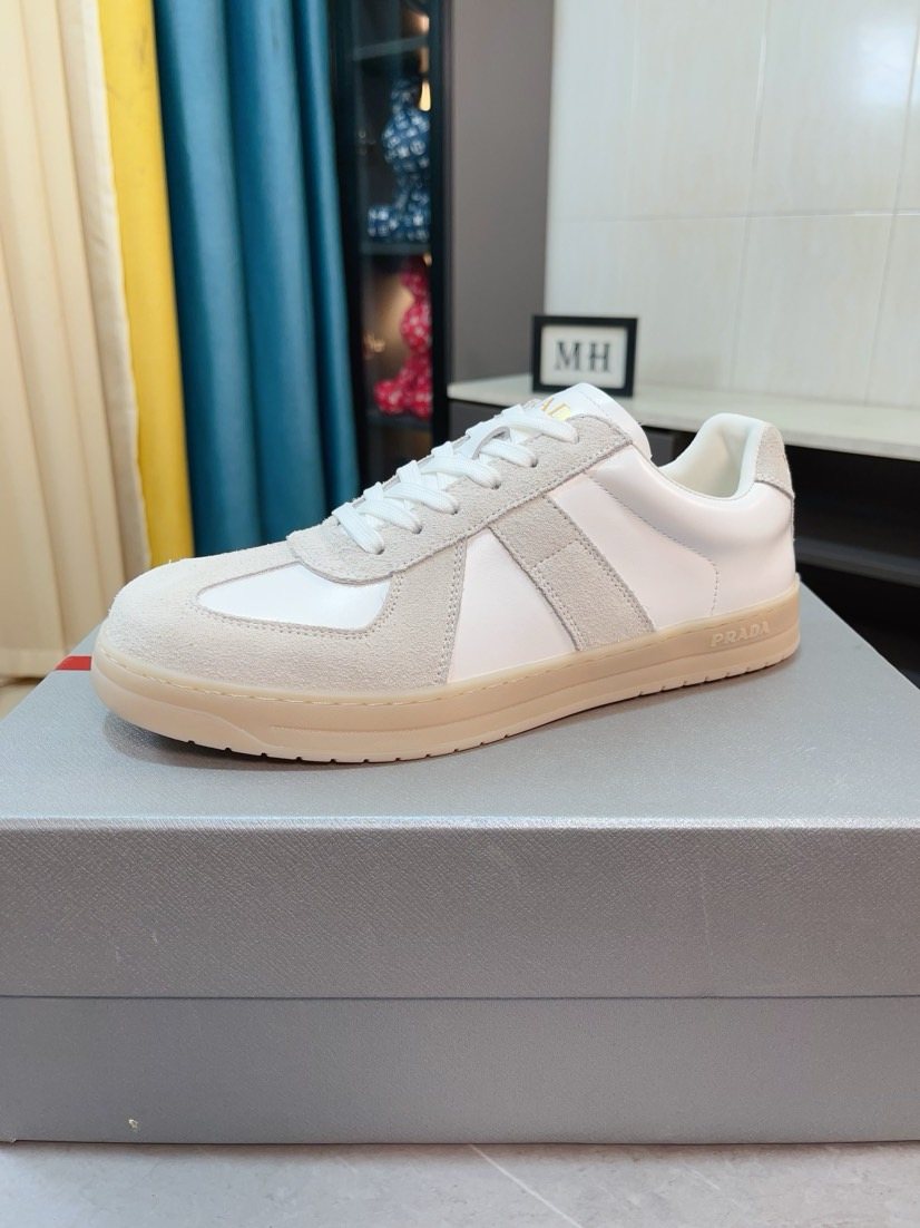 Prada Men's Contrast Panel Sneakers
