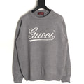 Gucci Signature-Logo Crewneck Sweater - Grey